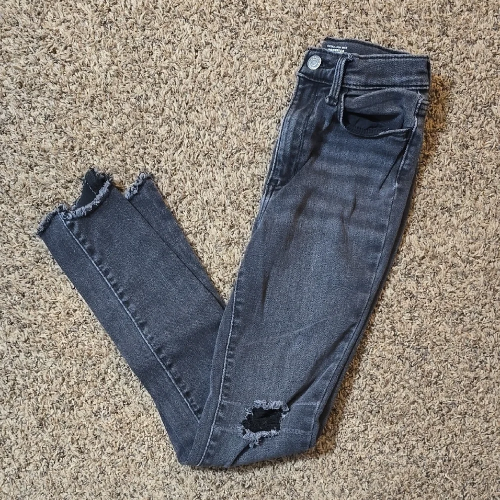 Old Navy Girl's Extra High Rise Rockstar Jeggings - Size 12